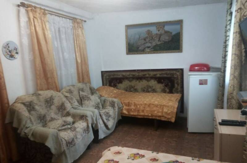 Бабушкин дом в зеленом саду