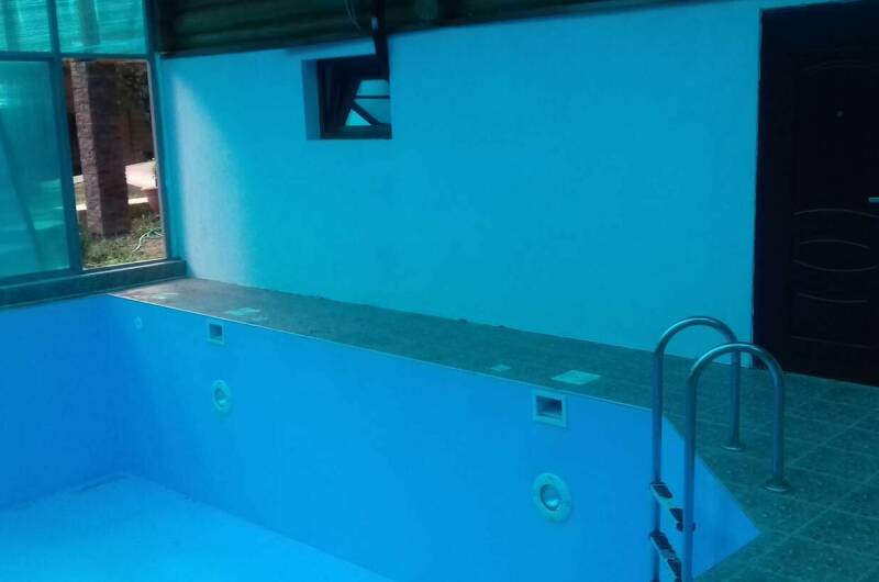 Бревенчатый дом в лесу у моря